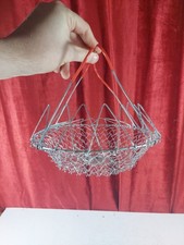 Vintage French Wire Collapsible Egg Basket