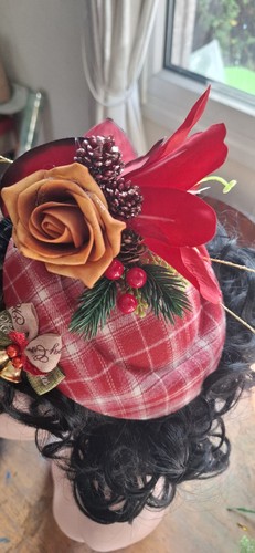 Hair flower fascinator hat 40s - fascinator,