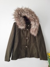 Zara Military Utility Faux Fur