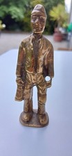 Solid Brass Coal Miner Figure