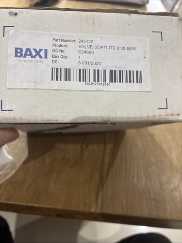 Baxi 245122 gas valve - valve, softlite