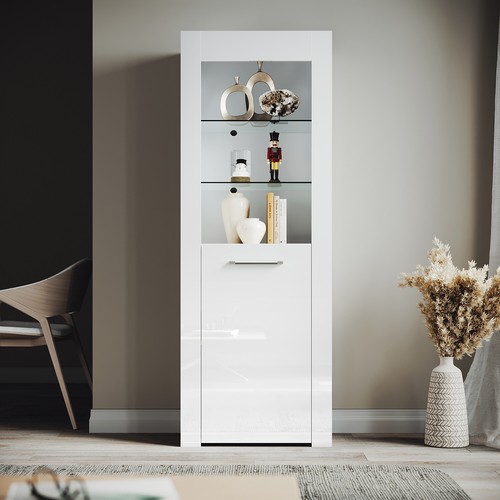 White high gloss display - high,