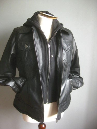 Real leather jacket hood 10 - leather,