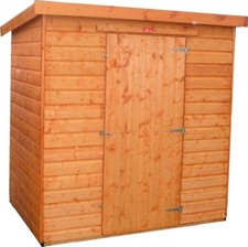 Pinelap Wooden Garden Shed Pent Roof Timber Hut Fully T&G Factory Seconds Cheap