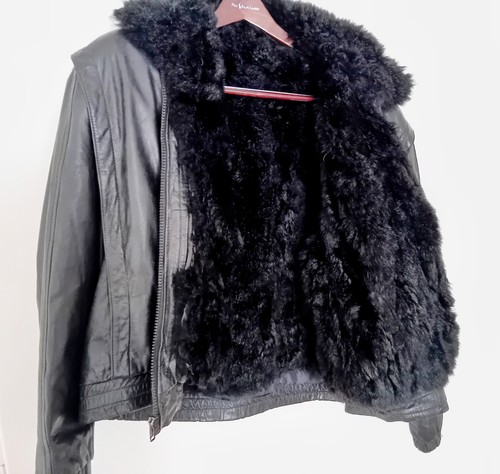 Mens vintage leather - vintage, fur