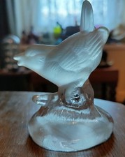 Pair of glass bird ornaments