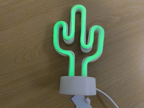 Green led cactus - green, neon