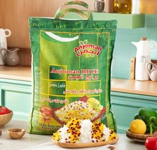 Anjoman 1121 Sella Basmati Rice, Green Label 5kg Premium Long Grain Basmati Rice