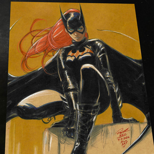 Batgirl art print signed - batgirl,