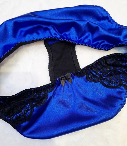 Blue silky soft glossy - blue,