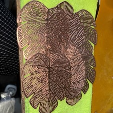 Set Of 6 Rose Gold Leaf Vinyl