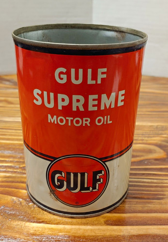 Gulf vintage supreme motor oil - vintage,