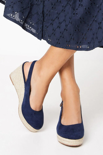 Dorothy perkins navy wedges - navy,