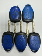 5 X GENUINE FORD TRANSIT 3 BUTTON REMOTE KEY FOB MK7 TIPPER VAN BLUE. TESTED !!!