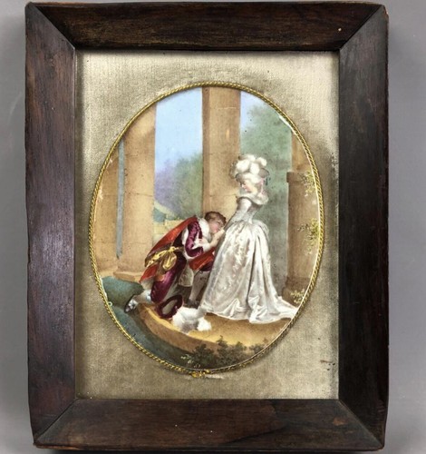 Hand painted porcelain plaque - hand,