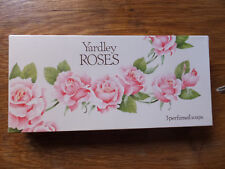VINTAGE famous YARDLEY ROSES SOAP - Sealed boxed set of three perfumed bars