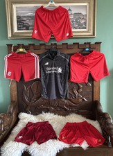 Red Liverpool Football Shorts