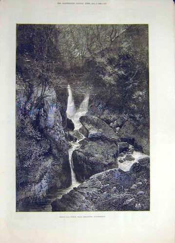 Original old antique print - original,
