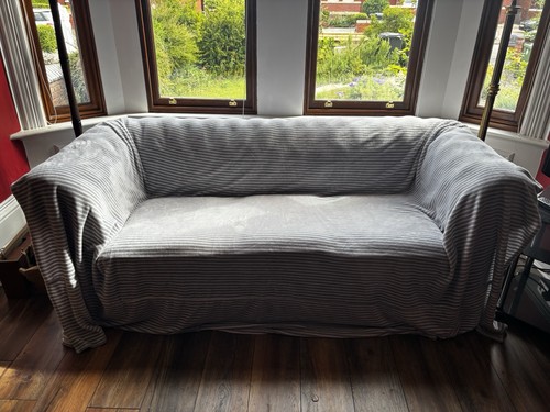 Grey and white - grey, striped