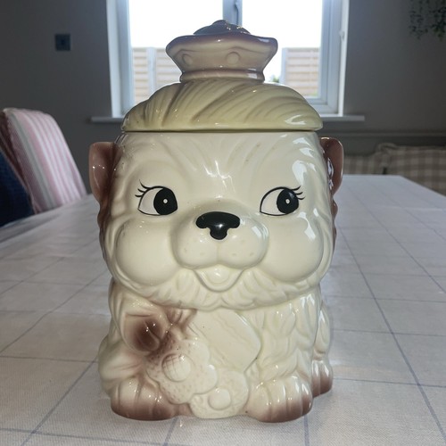 Vintage taiwan ceramic dog - vintage,