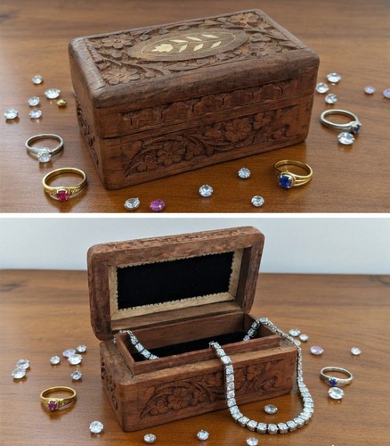 Vintage hand carved wood - vintage,