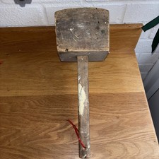 Vintage Carpenters Wooden Mallet Large Huge