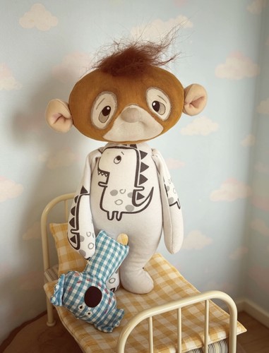 Punch orangutan monkey doll - monkey,