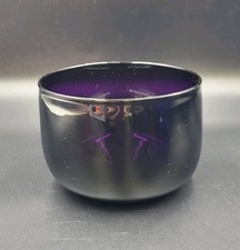 Antique Late Georgian/Early Victorian Dark Amethyst Glass Finger Bowl.