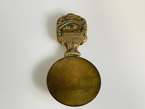 Antique brass souvenir - antique, tea