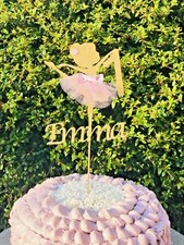 Ballerina Birthday cake topper, personalised custom ballet girls TuTu birthday