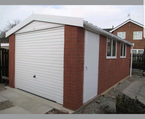 Concrete garage delivered - delivered, &