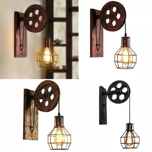 Retro wall lamp wheel lights - retro,