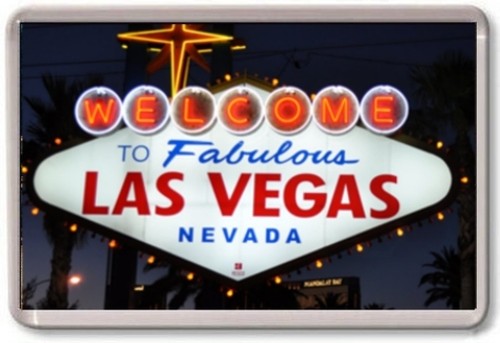 Fridge magnet las vegas sign - fridge,