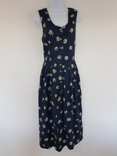 Vintage Dress Blue Long Floral