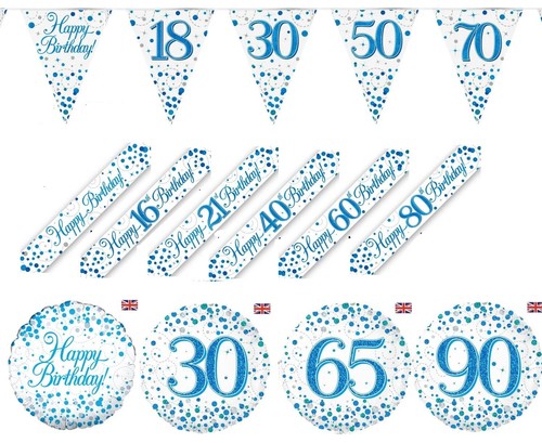 Blue sparkling holographic - blue,