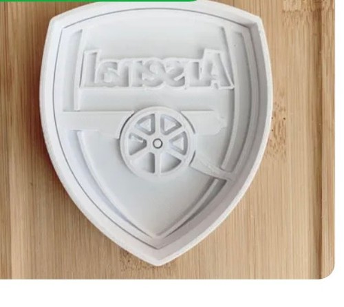Football team shield cookie - shield,