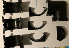 Brett Martin Black PVC 112mm Half Round Gutter Fittings