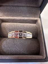 18ct Yellow Gold Diamond Ring (Size O 1/2) 3.9 grams