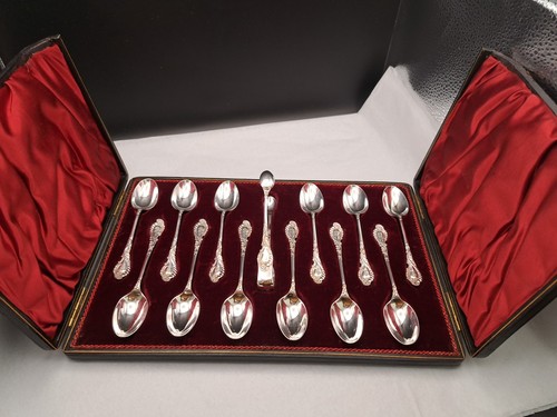 Set victorian silver - set, 12