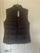 TU Womens Black Lightweight Padded Gilet -size -medium BNWT