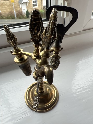 Antique corkscrew bottle - corkscrew,