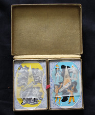 Thomas De La Rue Twin Deck Cards – ILO Lubricants Ad, Vintage Tax Wrapped/Sealed