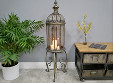 Lantern on a Stand Large Metal