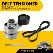 Uk For Ford Transit Mk7 2.4 Duratorq Without Aircon Fan Drive Belt + Tensioner