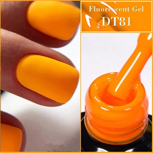 Fluorescent gel nail - fluorescent, polish