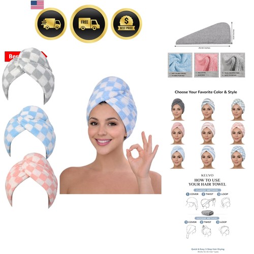 Microfiber hair towel wrap for - microfiber,