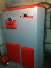 COMPLETE 35KW Biomass wood pellet heating system including 10ton silos