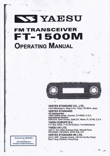 Operating instructions for - operating,