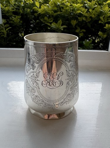 Antique sterling silver cup - antique,