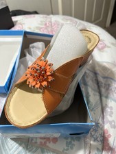 Flyflot Orange Mules. BNIB